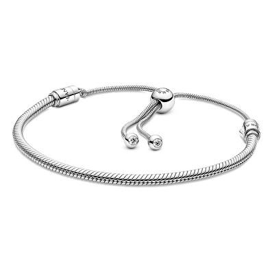 Pandora - Stříbrný náramek s posuvným zapínáním Hádek 599652C01-2