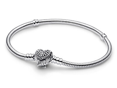 Pandora - Stříbrný náramek Srdce s křídly Moments 593680C01