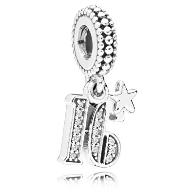 Pandora - Stříbrný přívěsek k 16. narozeninám Moments 797261CZ
