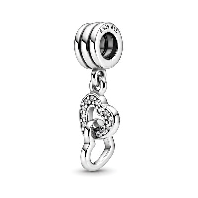 Pandora - Pandantiv din argint Inimi împletite 791242CZ