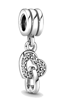 Pandora - Stříbrný přívěsek Propletená srdce 791242CZ