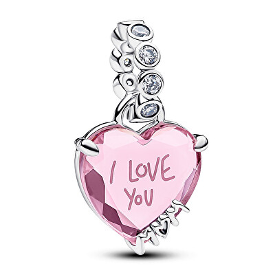 Pandora - Stříbrný přívěsek Srdce pro maminku Moments/ME 794464C01