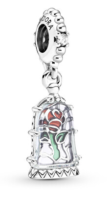 Pandora - Stříbrný přívěsek Zakletá růže Disney 790024C01