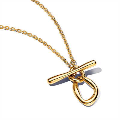 Pandora - Stylový pozlacený náhrdelník Shine 363255C00-50
