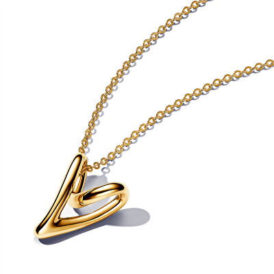 Pandora - Stylový pozlacený náhrdelník Shine 363272C00-70