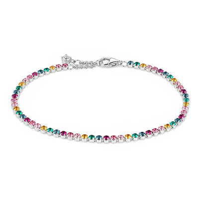 Pandora - Brățară tip tenis cu zirconii colorate Timeless 593927C03