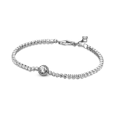 Pandora - Tenisový stříbrný náramek Třpytivá aureola Timeless 599416C01