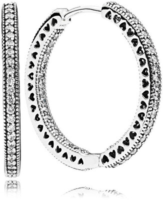 Pandora - Třpytivé náušnice kruhy 296319CZ