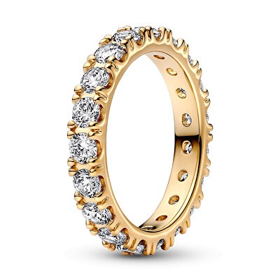 Pandora - Třpytivý pozlacený prsten Shine Timeless 160050C01