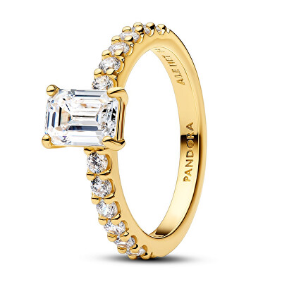 Pandora - Třpytivý pozlacený prsten Shine Timeless 164506C01