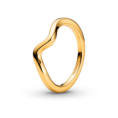Pandora - Vlnitý pozlacený prsten Timeless Shine 163095C00