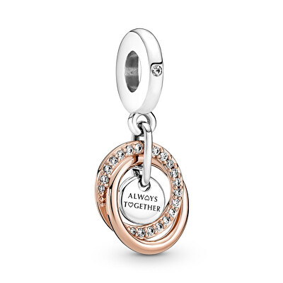 Pandora - Půvabný visací přívěsek Rodina navždy Rose 780797C01