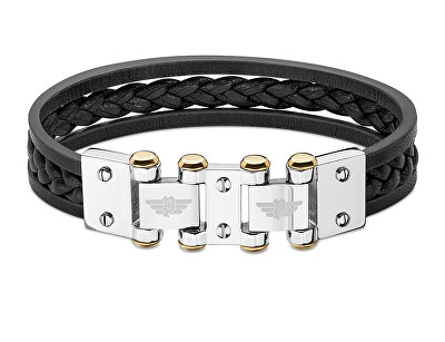 Police - Luxusní kožený náramek Hinged PEAGB2211624