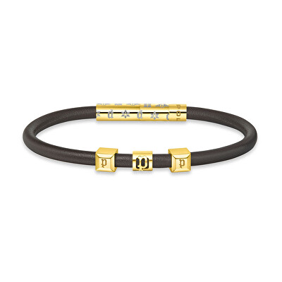 Police - Moderní kožený náramek Flake PEAGB0033901
