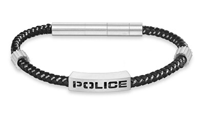 Police - Stylový pánský náramek z černé kůže Assault PEAGB0034902