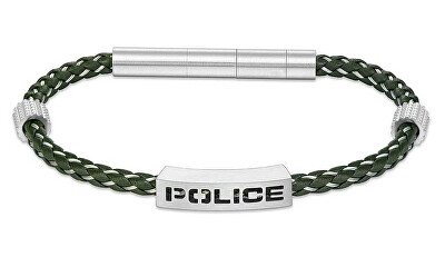 Police - Stylový pánský náramek ze zelené kůže Assault PEAGB0034903