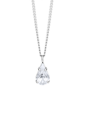 Preciosa - Jemný náhrdelník s čirým křišťálem Sweet Drop Candy 2468 00