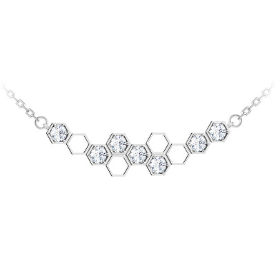 Preciosa - Jemný stříbrný náhrdelník Lumina 5298 00