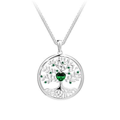 Preciosa - Krásný stříbrný náhrdelník Strom života Sparkling Tree of Life 5329 66 (řetízek, přívěsek)
