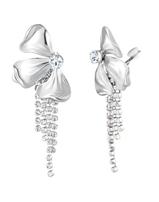 Preciosa - Neprehliadnuteľné náušnice s krištáľom Preciosa Eustoma Bloom Pop 2645 00