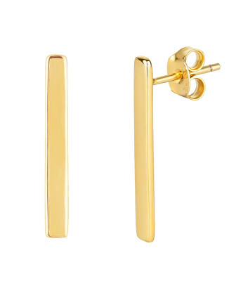 Preciosa - Minimalistické pozlacené náušnice Line Preciosa 5396Y00