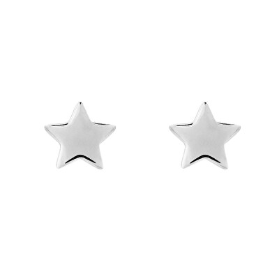 Preciosa - Minimalistické stříbrné náušnice pecky Moon Star 5364 00