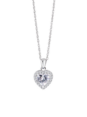 Preciosa - Něžný stříbrný náhrdelník se srdíčkem Velvet Heart 5370 00