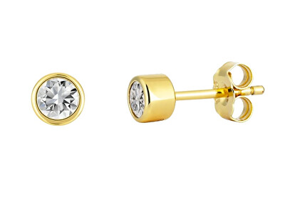 Preciosa - Pozlacené náušnice pecky s kubickými zirkony Avignon 5375Y00