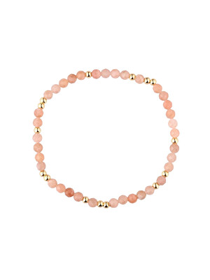 Preciosa - Korálkový náramok s prírodnými kameňmi Rosalina Bloom Pop 7511Y69