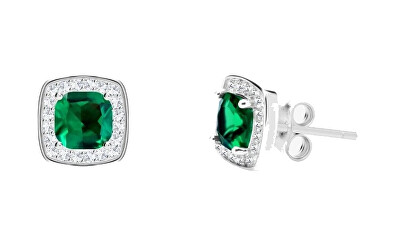 Preciosa - Překrásné stříbrné náušnice Minas Crystal Treasures 5313 66