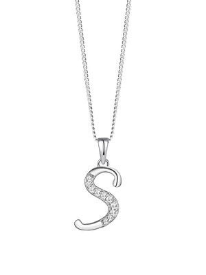 Preciosa - Stříbrný náhrdelník písmeno "S" 5380 00S (řetízek, přívěsek)