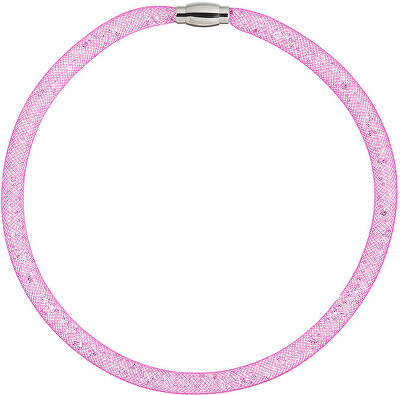Preciosa - Třpytivý náhrdelník Scarlette fuchsiový 7250 55