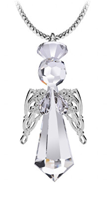 Preciosa - Vánoční ozdoba Andělíček z českého křišťálu Preciosa 1517 00