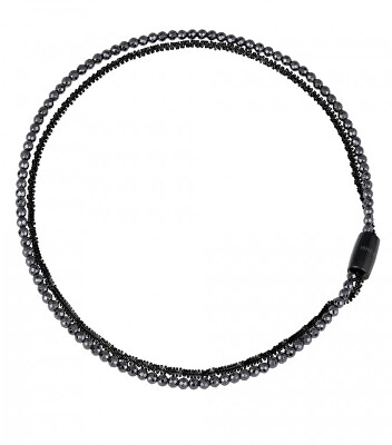 BREIL - Dvojitý náhrdelník s hematitem Magnetica System TJ2939