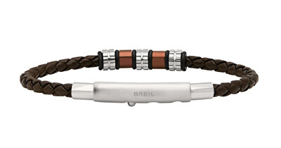 BREIL - Elegantní pánský kožený náramek Wanderlust TJ3371