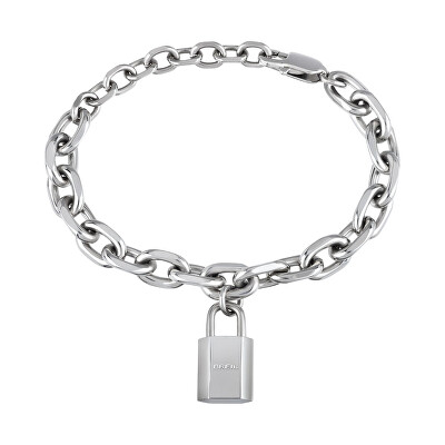 BREIL - Fashion ocelový náramek s visacím zámkem Promise TJ3076