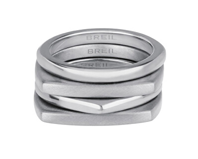 BREIL - Moderní sada ocelových prstenů New Tetra TJ301