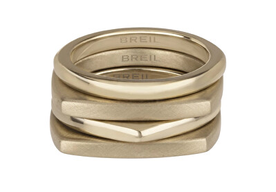 BREIL - Moderní sada pozlacených prstenů New Tetra TJ302