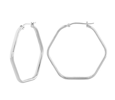 BREIL - Nepřehlédnutelné ocelové náušnice Hexagonia TJ3520
