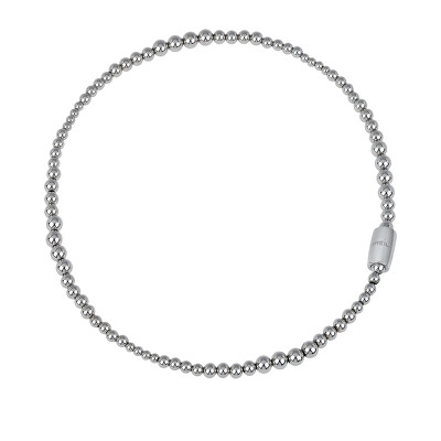 BREIL - Originální korálkový náhrdelník z oceli Magnetica System TJ2933