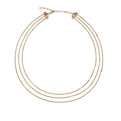 BREIL - Půvabný pozlacený náhrdelník Sinuous TJ3095