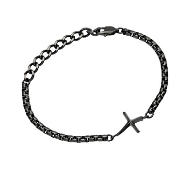 BREIL - Řetízkový náramek s křížkem pro muže B.X TJ3641