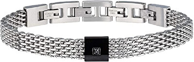BREIL - Slušivý ocelový náramek Black Diamond TJ2955