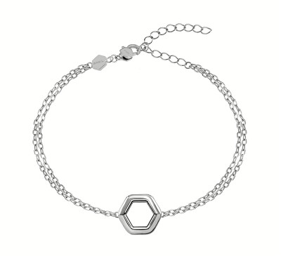 BREIL - Dvojitý ocelový náramek pro ženy Hexagonia TJ3509
