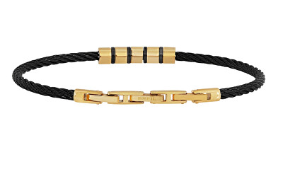BREIL - Stylový bicolor náramek pro muže Loop TJ3437