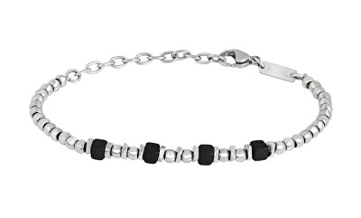 BREIL - Stylový pánský náramek z oceli a řecké keramiky Mixology TJ3430