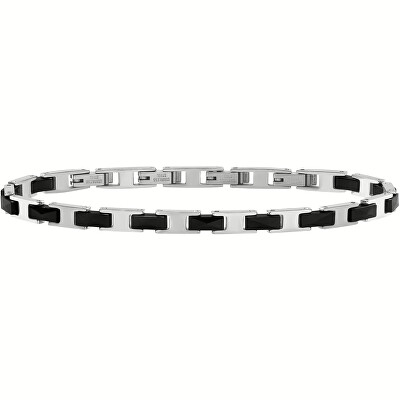 BREIL - Stylový náramek pro muže Ceramic Brick TJ3454