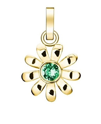 Rosefield - Něžný pozlacený přívěsek Kytička The Pendant PE-Gold-Daisy Crystal