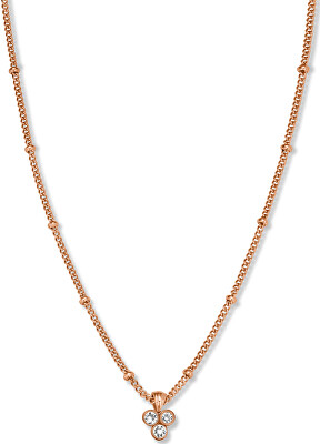 Rosefield - Pozlacený náhrdelník s trojitým krystalem Swarovski Toccombo JTNTRG-J443