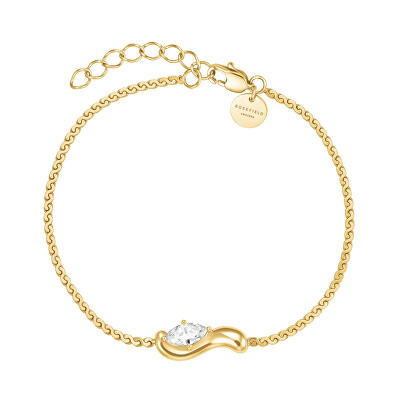 Rosefield - Brățară placată cu aur cu cristal Wave JBWSG-J1304